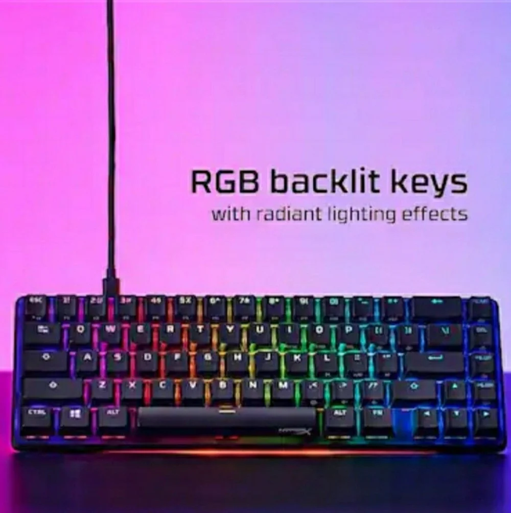 HyperX 65 Alloy Compact Mechanical Game Keyboard Black